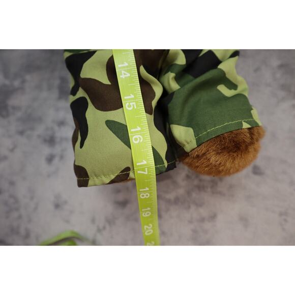 Build A Bear Traveling Teddy BABW On Tour Military 18" Plush Stuffed Animal - Picture 13 of 16